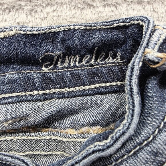 Cowgirl Tuff Co Jeans Womens 24x31 Blue Timeless Bootcut Contrast Stitch Denim - Picture 5 of 11